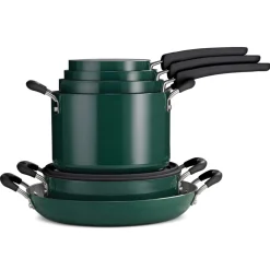 Nesting 11 Piece Ceramic Nonstick Cookware Set