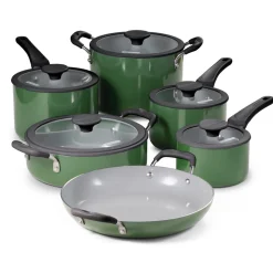 Nesting 11 Piece Ceramic Nonstick Cookware Set