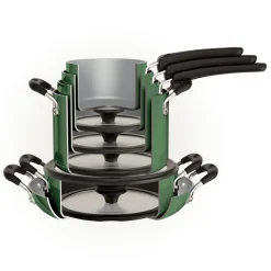 Nesting 11 Piece Ceramic Nonstick Cookware Set