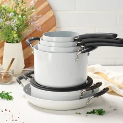 Nesting 11 Piece Ceramic Nonstick Cookware Set