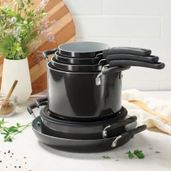 Nesting 11 Piece Ceramic Nonstick Cookware Set