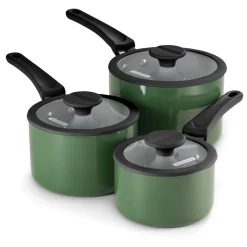 Nesting 6 Piece Ceramic Nonstick Cookware Set