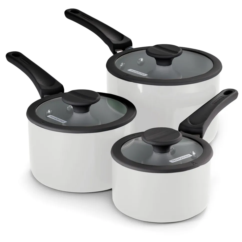 Nesting 6 Piece Ceramic Nonstick Cookware Set