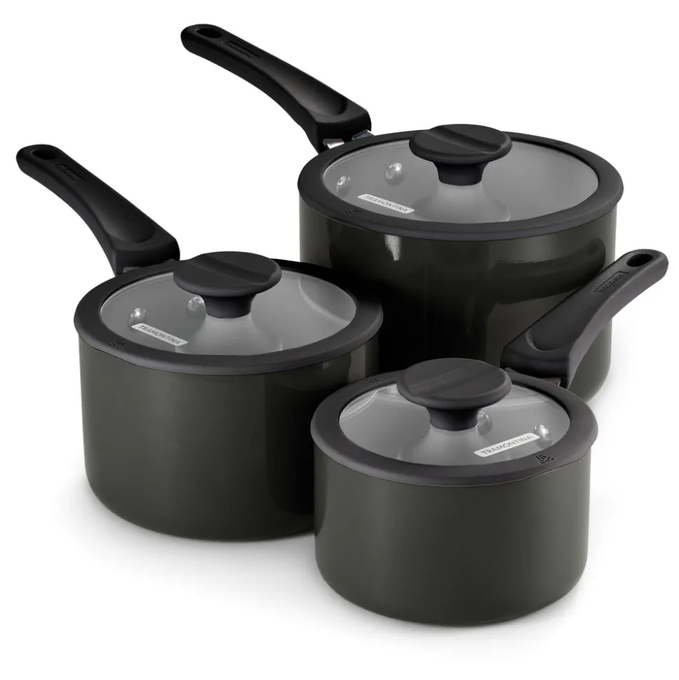 Nesting 6 Piece Ceramic Nonstick Cookware Set