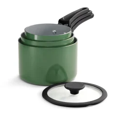 Nesting 6 Piece Ceramic Nonstick Cookware Set