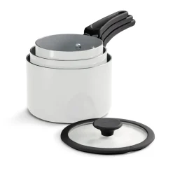 Nesting 6 Piece Ceramic Nonstick Cookware Set