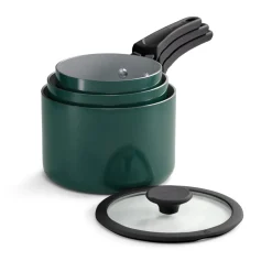 Nesting 6 Piece Ceramic Nonstick Cookware Set