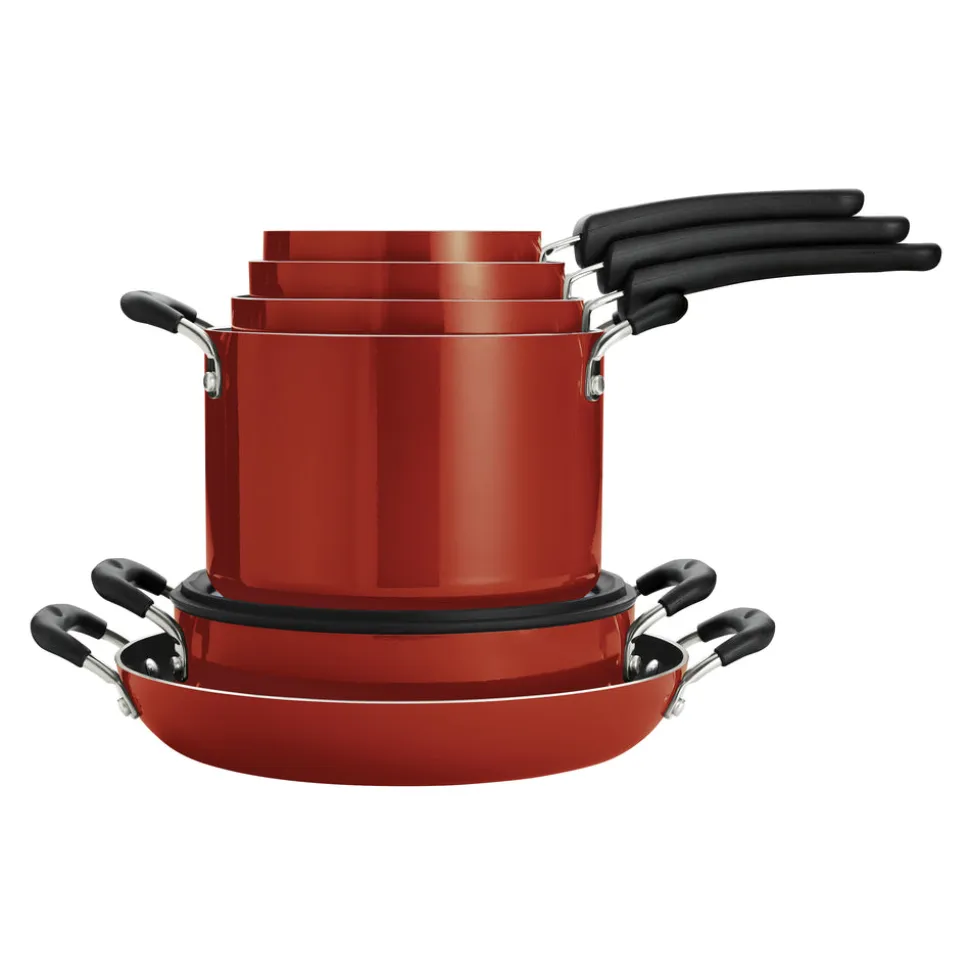 Nesting 11 Piece Nonstick Cookware Set