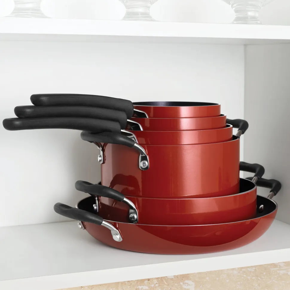Nesting 11 Piece Nonstick Cookware Set