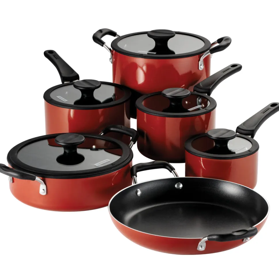 Nesting 11 Piece Nonstick Cookware Set