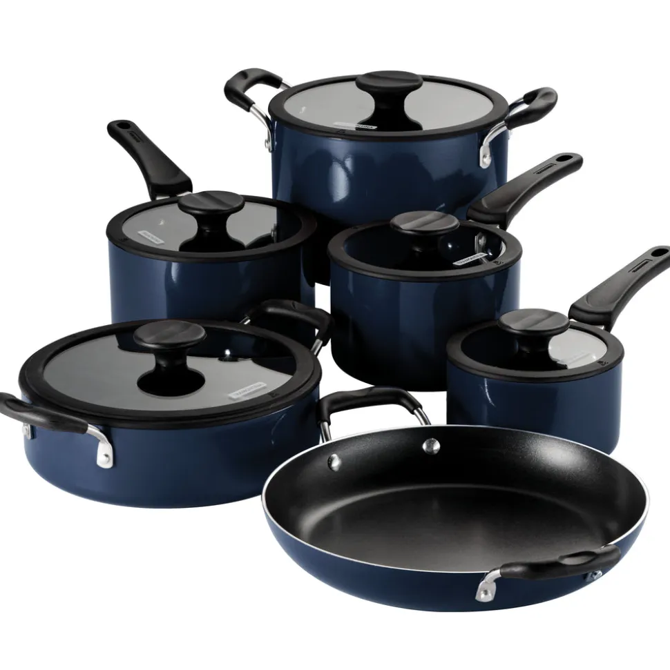 Nesting 11 Piece Nonstick Cookware Set