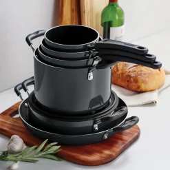 Nesting 11 Piece Nonstick Cookware Set