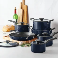 Nesting 11 Piece Nonstick Cookware Set