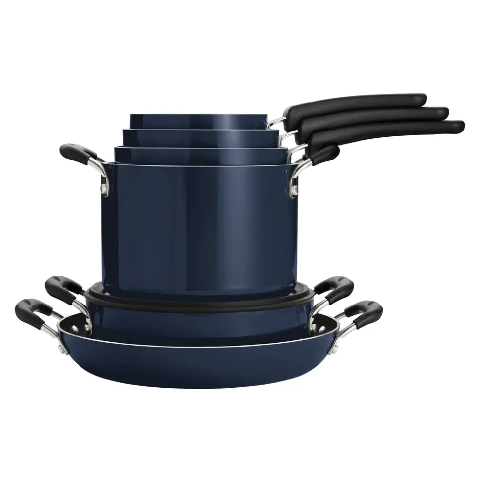 Nesting 11 Piece Nonstick Cookware Set