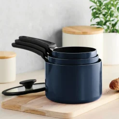 Nesting 6 Piece Nonstick Sauce Pan Set