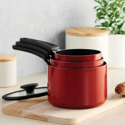Nesting 6 Piece Nonstick Sauce Pan Set