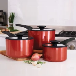 Nesting 6 Piece Nonstick Sauce Pan Set