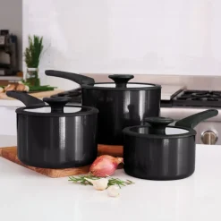 Nesting 6 Piece Nonstick Sauce Pan Set