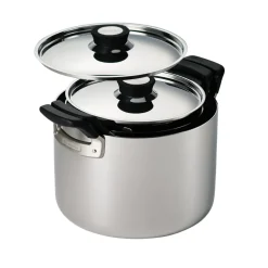 Nesting 6 Piece Stainless Steel Tri-Ply Clad Sauce and Stock Pot Set