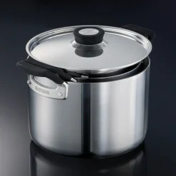 Nesting 6 Piece Stainless Steel Tri-Ply Clad Sauce and Stock Pot Set