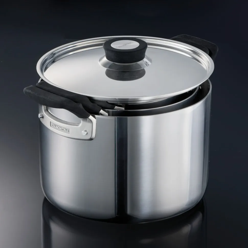 Nesting 6 Piece Stainless Steel Tri-Ply Clad Sauce and Stock Pot Set