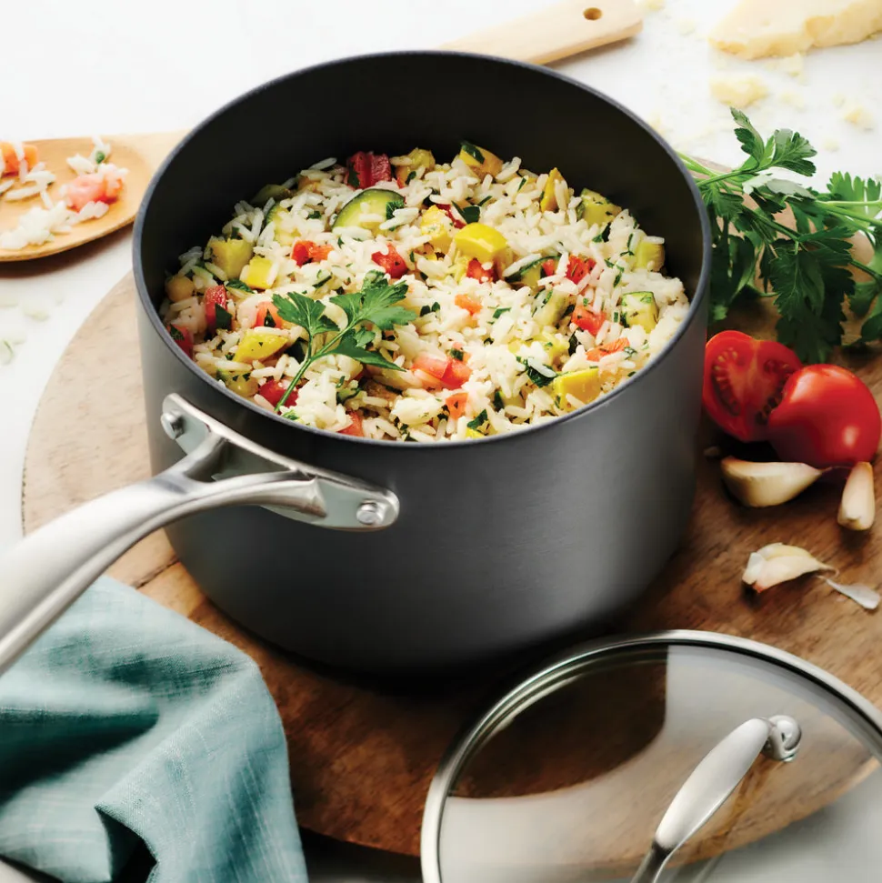 OnyxPro Hard Anodized Aluminum Covered Sauce Pan