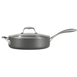 OnyxPro 5.5 Quart Hard Anodized Aluminum Covered Deep Saute Pan