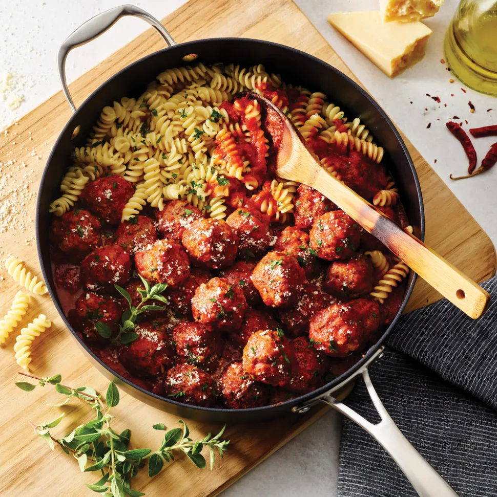 OnyxPro 5.5 Quart Hard Anodized Aluminum Covered Deep Saute Pan