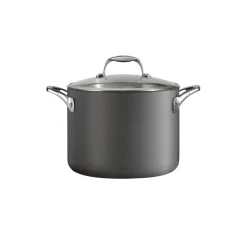OnyxPro 8 Quart Hard Anodized Aluminum Covered Stock Pot