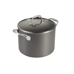 OnyxPro 8 Quart Hard Anodized Aluminum Covered Stock Pot