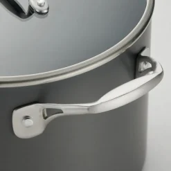 OnyxPro 8 Quart Hard Anodized Aluminum Covered Stock Pot