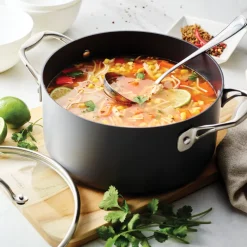 OnyxPro 5 Quart Hard Anodized Aluminum Covered Dutch Oven