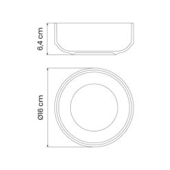 Paola 6 Inch Stackable Bowl 4 Piece Set