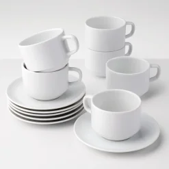 Paola 8 ounce Cup and Saucer 8 Piece Set