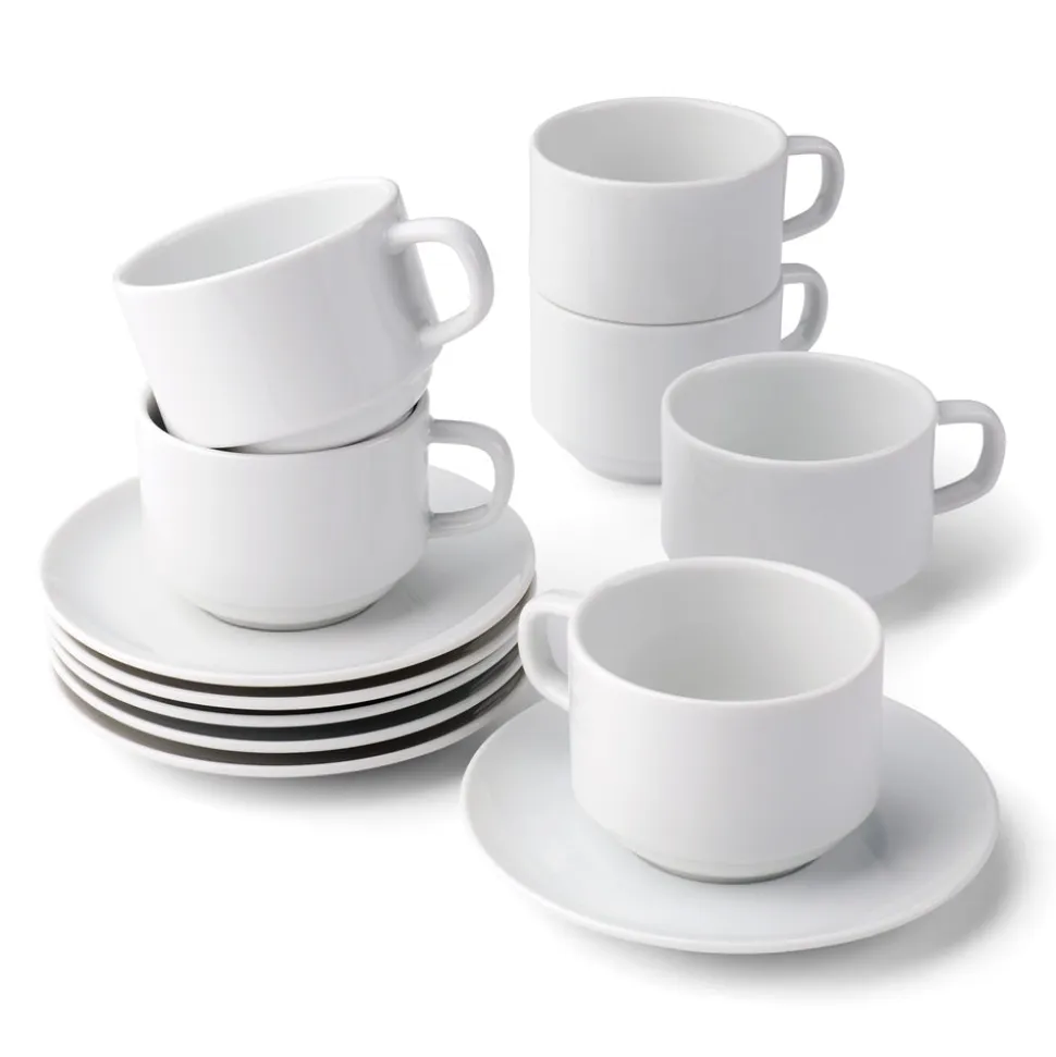 Paola 8 ounce Cup and Saucer 8 Piece Set
