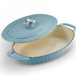 2 Piece Cast Iron Au Gratin Dish