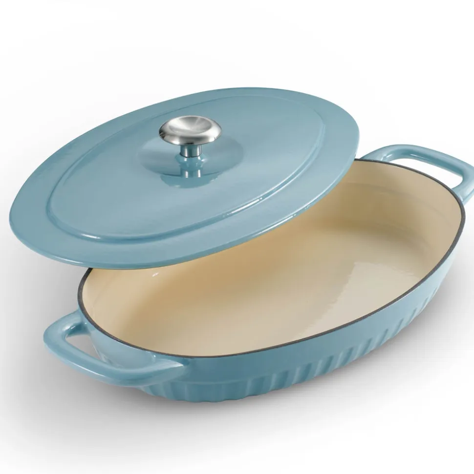 2 Piece Cast Iron Au Gratin Dish