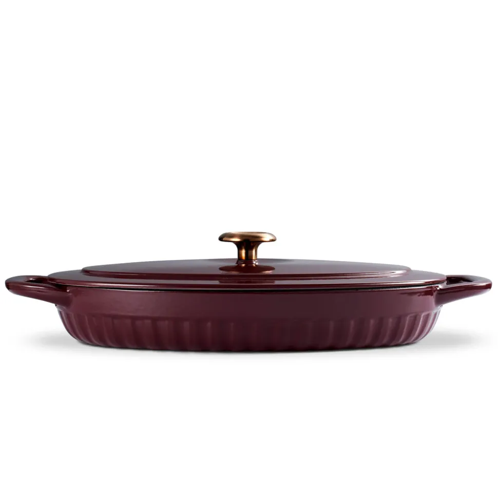 2 Piece Cast Iron Au Gratin Dish