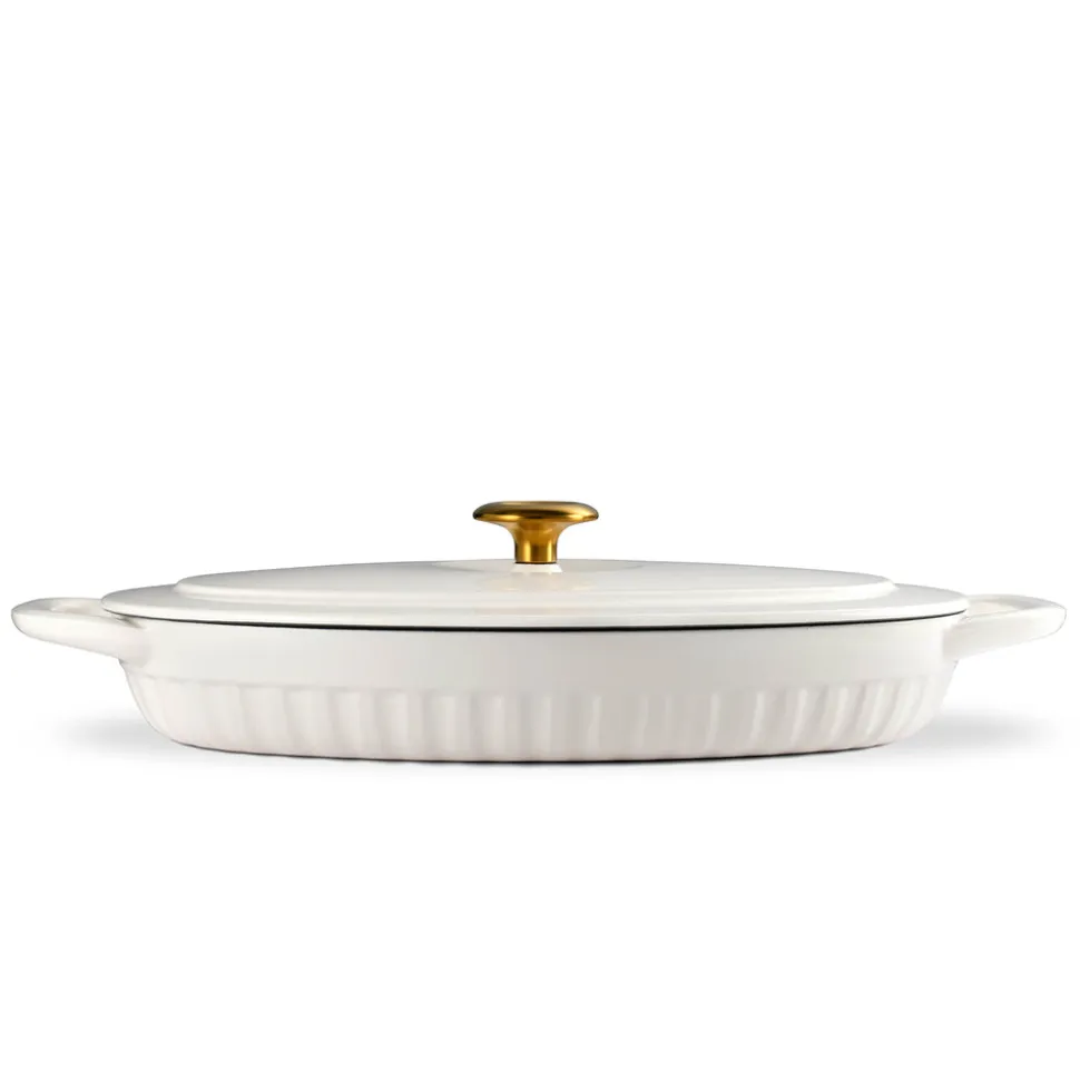 2 Piece Cast Iron Au Gratin Dish