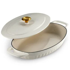 2 Piece Cast Iron Au Gratin Dish