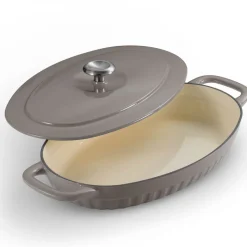 2 Piece Cast Iron Au Gratin Dish