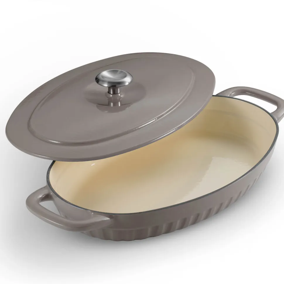 2 Piece Cast Iron Au Gratin Dish