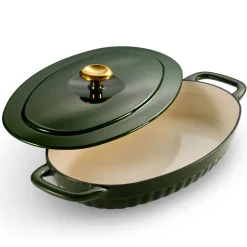 2 Piece Cast Iron Au Gratin Dish