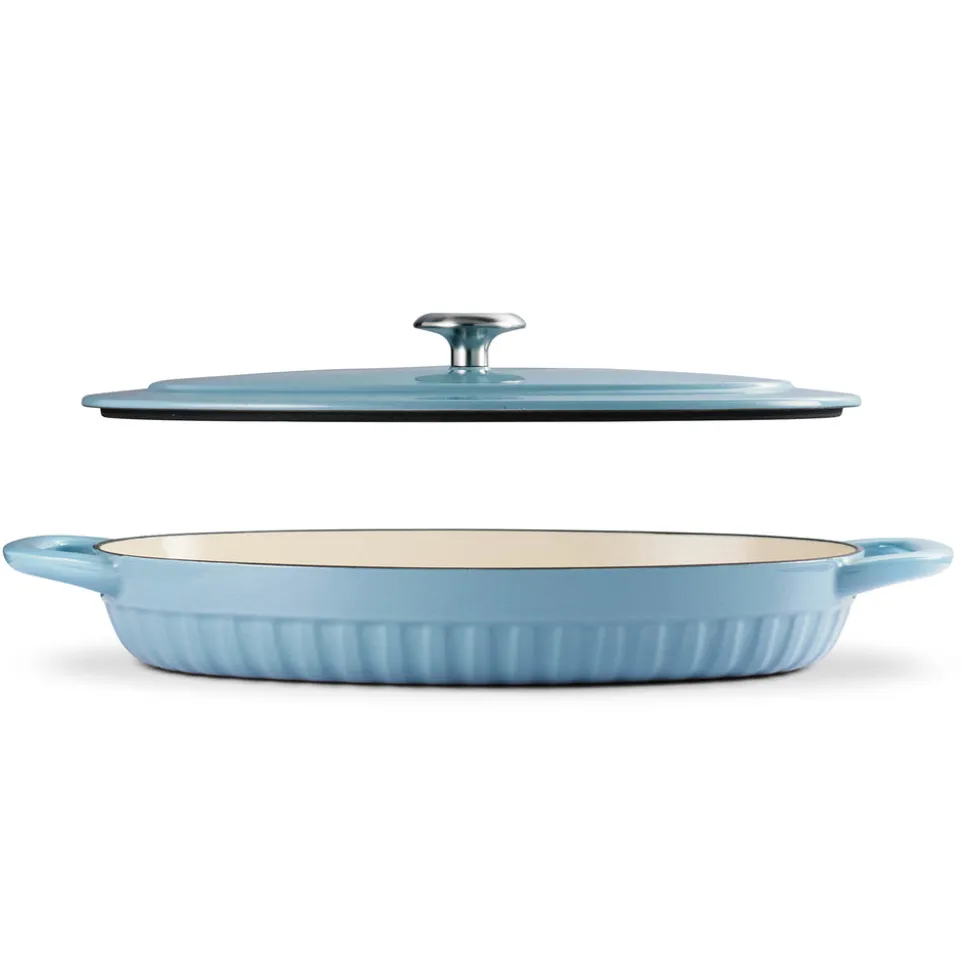 2 Piece Cast Iron Au Gratin Dish
