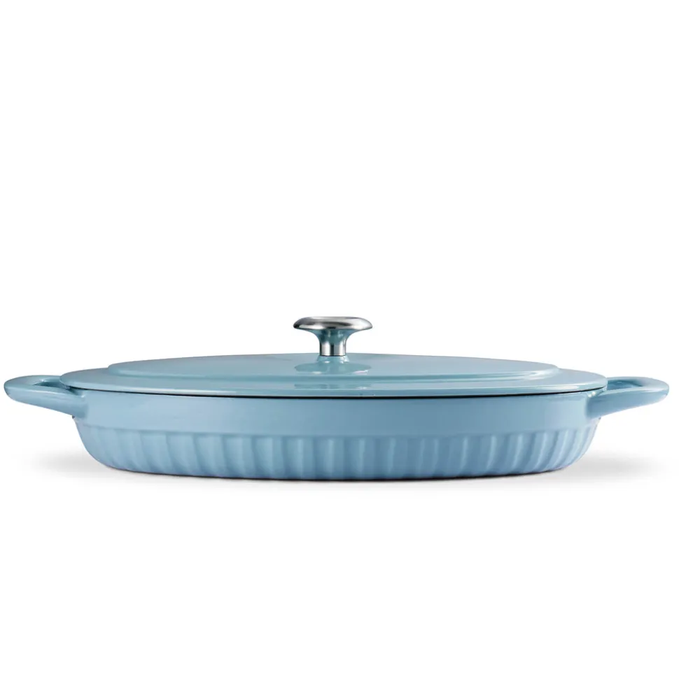 2 Piece Cast Iron Au Gratin Dish
