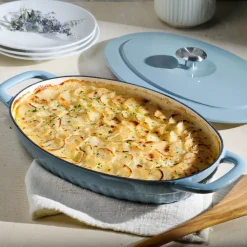 2 Piece Cast Iron Au Gratin Dish