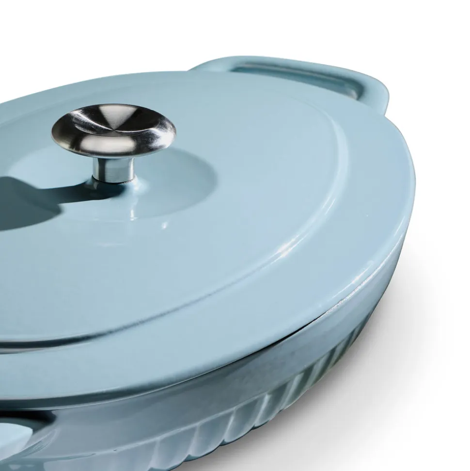 2 Piece Cast Iron Au Gratin Dish