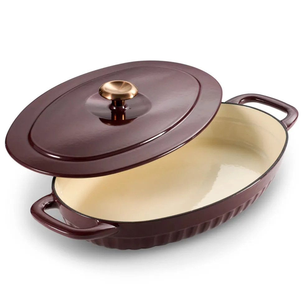 2 Piece Cast Iron Au Gratin Dish