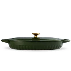 2 Piece Cast Iron Au Gratin Dish