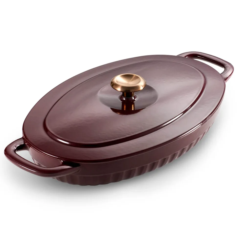 2 Piece Cast Iron Au Gratin Dish